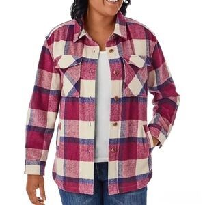 Pink Plaid Shacket